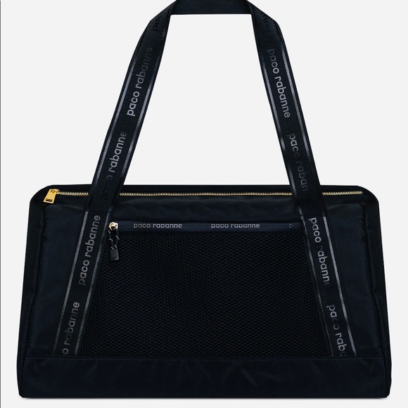 Paco Rabanne duffle bag travel sport black new